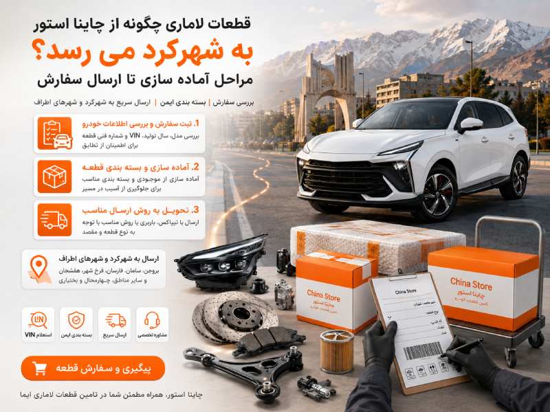 لوازم یدکی لاماری ایما در شهرکرد 2 قطعات لاماری چگونه از چاینا استور به شهرکرد می رسد؟