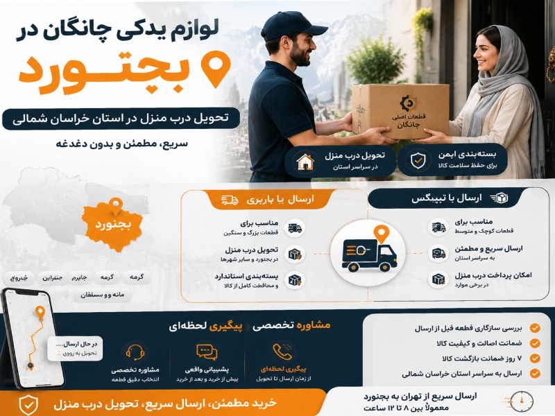 لوازم یدکی چانگان در بجنورد 2 سفارش قطعه برای خودروی چانگان از تهران تا بجنورد