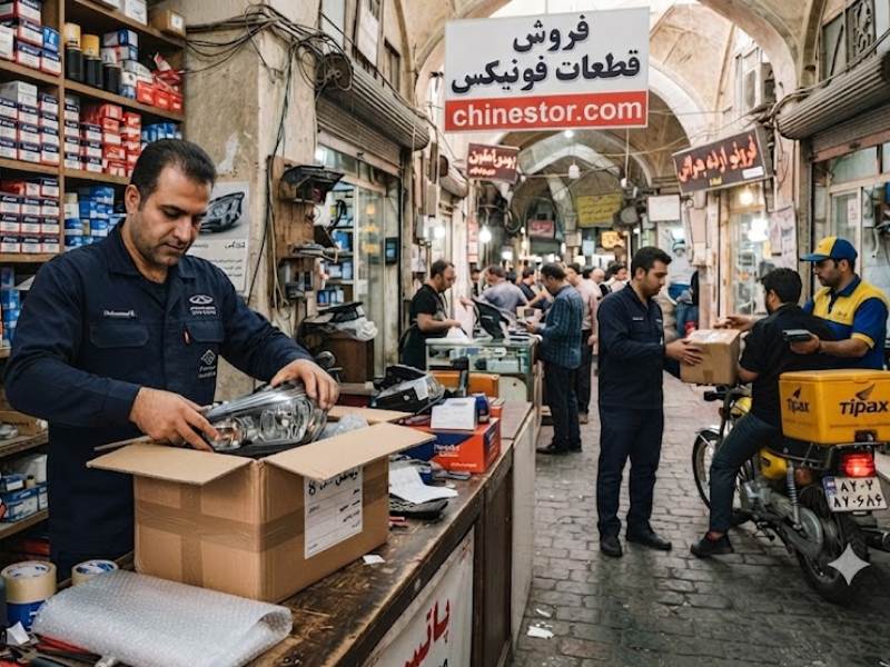 لوازم یدکی فونیکس در چراغ برق 2 فرآیند ارسال قطعات یدکی فونیکس FX از چراغ برق به سراسر کشور